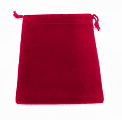 Chessex Dice Bag: Small Suede Cloth Red CHX02374